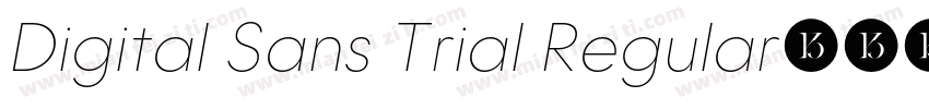 Digital Sans Trial Regular字体转换